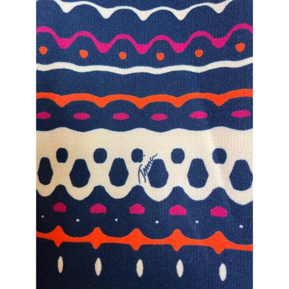 Trina Trina Turk Halter Neck Mini Dress Size S Multicolor Stretch Resortwear - Picture 2 of 9